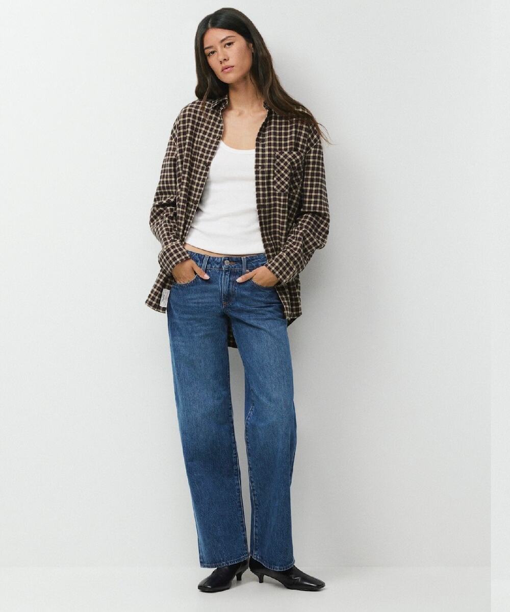 Denim Forum Aritzia The 90s Iggy Lo-Rise Baggy Jeans Size 28 Blue DR